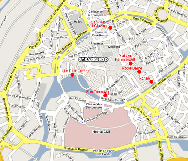 Strasburgo Mappa Della Citt Strasburgo Mappa Della Citt